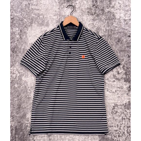 G/FORE | Shirts | Gfore Polo Shirt Medium Mens Blue Striped Short ...